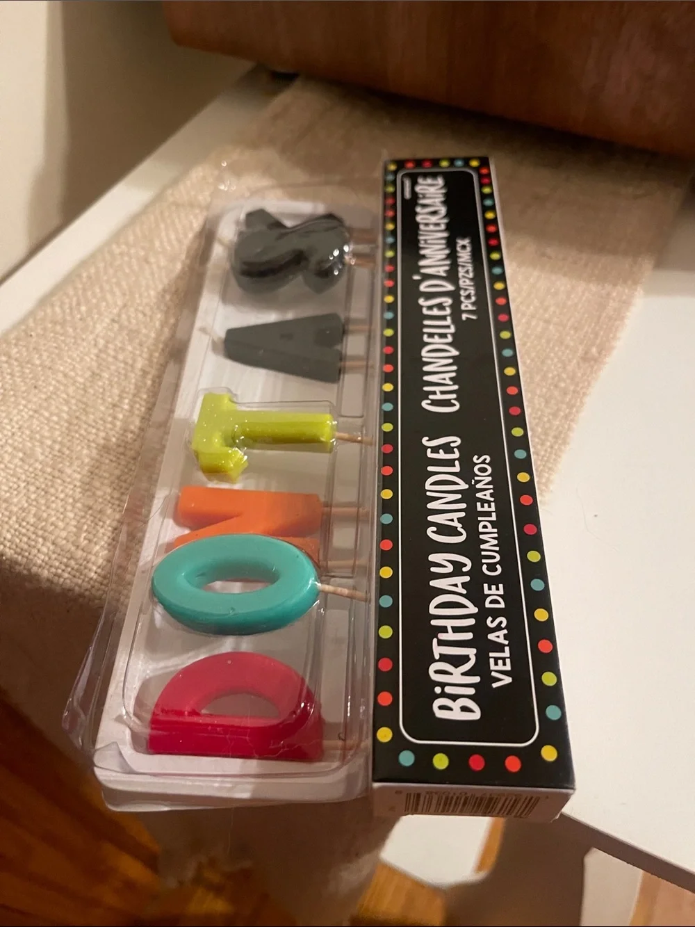 Set of Brand New Funny Birthday Cake Candles - “DON’T ASK